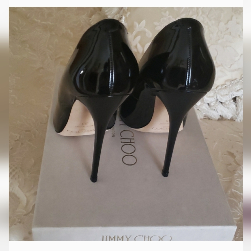 NWT, Authentic Jimmy Choo Stillettos, Size 8 - Picture 5 of 6